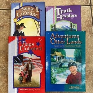 Grade 4 A Beka Readers Level Four Set of 4 Homeschool Books